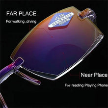 Load image into Gallery viewer, Sapphire High Hardness Anti Blue Light Intelligent Dual Focus Reading Glasses