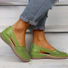 Load image into Gallery viewer, Women Wedges Orthopedic Hollow Out Vintage Sandals