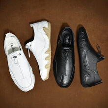 Load image into Gallery viewer, Men Loafers Casual Leather Flats Light Slip-on Moccasins