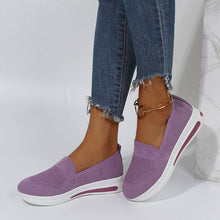 Load image into Gallery viewer, Women's Flyknit Flat Heel Round Toe Comfort Walking Shoes
